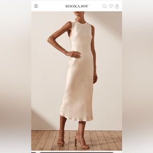 Shona Joy La Lune Midi Dress in Cream
